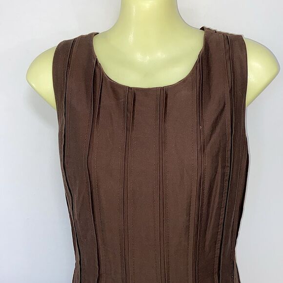 Calvin Klein Dress Copper Cocktail Knee Length Excellent Sz 4 - Picture 2 of 8